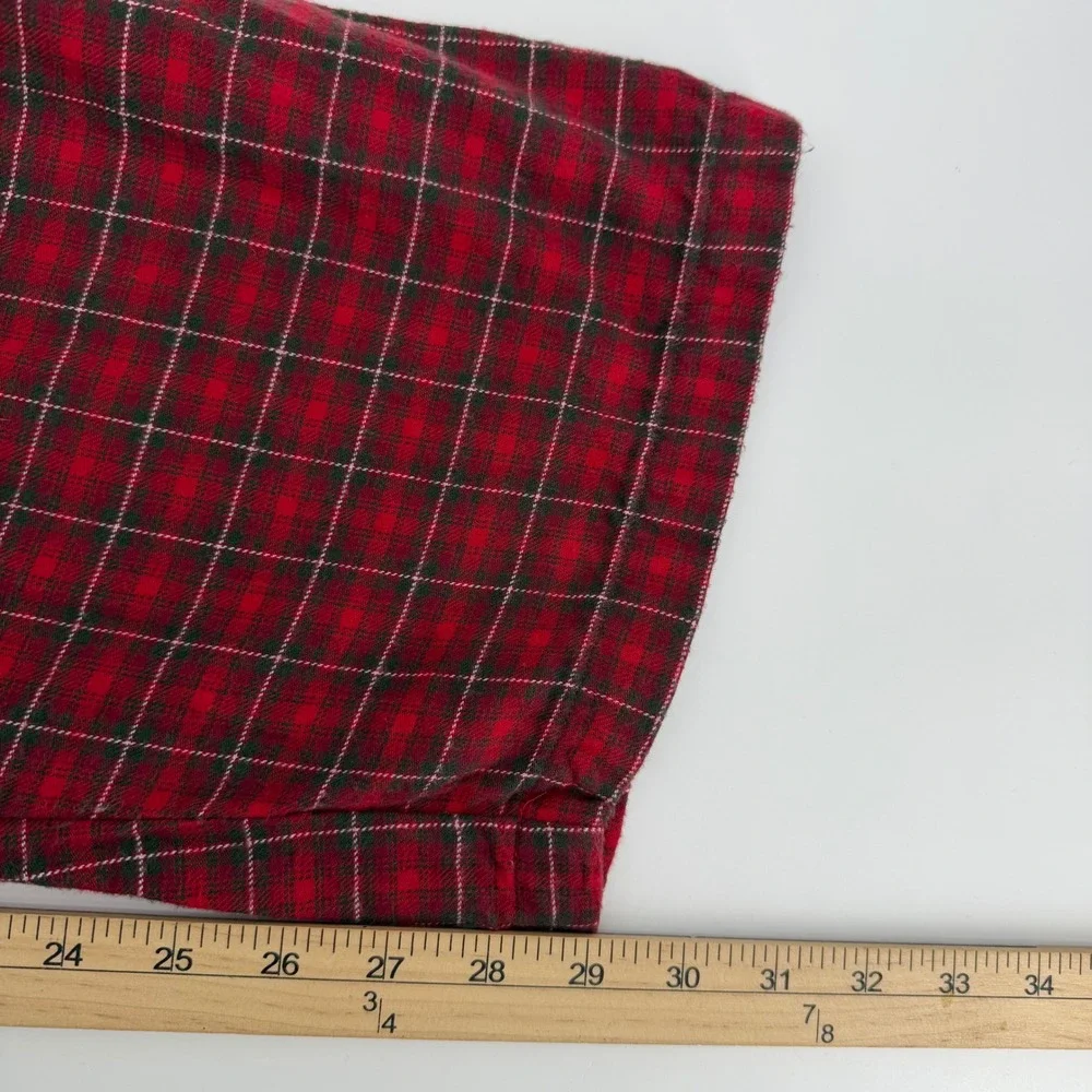 Polo Ralph Lauren Pajama Pants Mens XL Red Green Plaid Cotton Flannel Loungewear